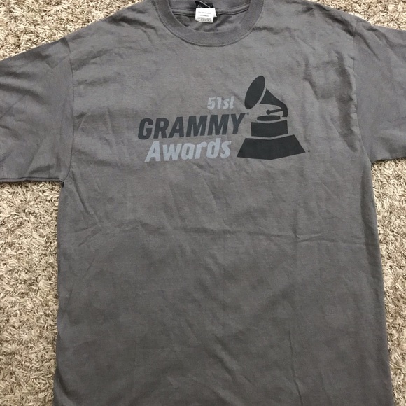 51st Grammy Awards mens grey short sleeve t-shirt - Picture 2 of 9